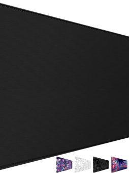 Large Mouse Pad, Desk Mat Office Desk Pad Gaming Mouse Pad with Stitched Edges, 31.5" x 15.7" Mousepad with Non-Slip Waterproof Rubber Base for PC Laptop Desk Home Office Accessories, Black