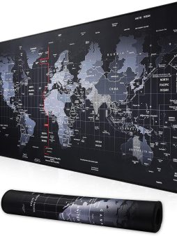 XXL Professional Large Mouse Pad & Computer Game Mouse Mat (35.4x15.7x0.1IN, Map) (90 * 40 Map)